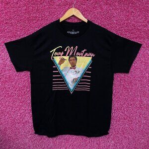 Tony Montana Miami Drug Lord Scare Face Movie Promo Tee L